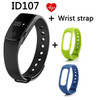 Makibes ID107 Bluetooth 4.0 smart band Smart Bracelet Heart Rate Monitor Wristband Activity Fitness Tracker