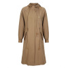 MAKEUCHIC Apparel Brief Women Coat Solid Color Casual Drawstring Loose Trench Coat Female Streetwear Hooded Longline Tops