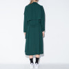 MAKEUCHIC Apparel Women Coat Solid Color Streetwear Fitted Long Sleeve Trench Coat Female Double Side Pockets Longline Coat