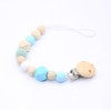 Make Soother Clips Baby Dummy Clips Baby Teething Toys heart Shaped Baby Shower Gifts Wood Toy Car Hanging
