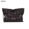 Maelove New Women-bag Geometry casual handbag shoulder bag Hologram bag famous logo inside luminous bag baobao