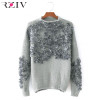 RZIV 2017 Autumn and winter women sweater and pullovers leisure female flowers embroidered patch knitted sweater RZIV 2017 Autumn and winter women sweater and pullovers leisure female flowers embroidered patch knitted sweater