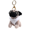 RYRY 13cm 7 colors cute plush puppy bag pendant dolls dog keychains for friend gift toy 2018 new year gift
