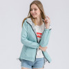 Ryanzhan 2017 Spring Autumn Fashion Women Jacket Coat Pocket Zipper Hooded Two Side Wear Cartoon Print Outwear Loose Plus Size