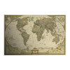Rushed Sticker Classic World Map English For Retro Kraft Paper Poster Decorative Painting Core 72.5x47.5 CM Vintage Wall Sticker