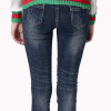 Runway Branded Autumn Mid Waist Pantalon Femme Trousers Denim Jeans Embroidered Stretch Elastic Skinny Women Pencil Pants