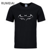 RUMEIAI 2017 New 100% COTTON men t shirt casual short sleeve t-shirt for men batman print men T shirt crewneck mens tee shirt