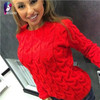 RUGOD Women 2017 Spring Twisted Knitted Sweaters and Pullovers Autumn Winter Loose Knitwear O Neck Long Sleeve Sweter mujer
