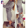 Rugod New Patterned Women Sweater Dresses 2018 Winter Knitted Dress Female Thick High Elastic Warm Slim Bodycon Dress Vestidos