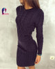 Rugod Hot Spring Dress 2018 Women Sweater Warm Dresses Women Clothes Ladies Long Sleeve Bodycon Dress Casual Knitted Dress