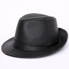 Genuine Leather Jazz Fedora Hat