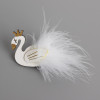 New Lovely Cartoon Black And White Swan Baby Hairpins Kids Hair Clips Girls Hair Accessories Princess Barrette Children Headwear