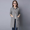 New Long Sleeve Casual Blouse women Turn Down Collar Plaid Shirt blusas Feminino Female Blouses All-match Women Tops cardigan