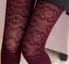 New Lace Leggings For Women Winter Velvet Warm Leggings Black Plus Cashmere Thick Warm Autumn Slim Legging Elastic High Quality