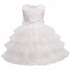 New Lace Flower Princess Girl Tutu Dress for First Holy Communion Wedding Pageant Party Formal Gown Children Prom Dresses