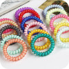 New Korean Candy Colors Telephone Line 5CM Elastic Hair Bands Headbands For Women Hair Accessories Girls Rubber Bands Hair Ropes New Korean Candy Colors Telephone Line 5CM Elastic Hair Bands Headbands For Women Hair Accessories Girls Rubber Bands Hair Ropes