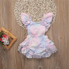 Ruffles Cute Jumpsuit Outfits Clothing Summer Sunsuit 0-24M Cute Newborn Baby Girls Clothes Tops Floral Bodysuit Short Sleeve