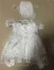 Retail 2016 New Newborn Baby Girl Christening Gown 3pcs Sets Infant Girls Princess Lace Baptism Dress Toddler Baby Clothes E1785