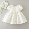 Retail 2016 New Newborn Baby Girl Christening Gown 3pcs Sets Infant Girls Princess Lace Baptism Dress Toddler Baby Clothes E1785