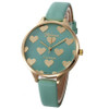 relojes mujer 2016 Ladies Geneva Watches Heart Fashion Elegant Women Dress Watch PU Leather Quarzt-Watch Relogio feminino