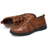 RELIKEY Brand Men Casual Shoes New Arrival Fashion Genuine Leather Men Shoe,Comfortable Breathable Lace-up Casual Zapatos Hombre