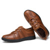 RELIKEY Brand Men Casual Shoes New Arrival Fashion Genuine Leather Men Shoe,Comfortable Breathable Lace-up Casual Zapatos Hombre