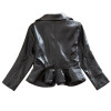 Fashion Kids Jacket PU Leather Girls Jackets Clothes Children Outwear For Baby Girls Boys Clothing Zipper Coats Costume 2-6Y