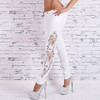 Fashion hollow out lace patchwork skinny full length jeans women pants trousers plus size for feminino ladies