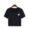 Fashion Harajuku Women Crop Top Cute Cartoon BEST FRIENDS Printing Short Sleeve T-Shirts Summer Female Korean style T Shirt BTS