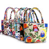 Fashion Girl Lovely Canvas Handbag Women Daily Single Shoulder Handbag Female Canvas Beach Bag Printed Bags LBY2017