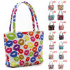 Fashion Girl Lovely Canvas Handbag Women Daily Single Shoulder Handbag Female Canvas Beach Bag Printed Bags LBY2017