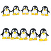 Silicone Cartoon Penguin Teether Silicone Teething Necklace Wholesale Funny Teether For Baby Toy Safe For Baby New Hot Necklace