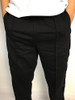 Side Velvet Patchwork Design Men Black Jogger Pants New 2017 Streetwear Mens Velour Casual Sweatpants Joggers Free Shipping