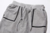 Side Pocket Patchkwork Sweatpants Men 2017 New Design Elastic Waist Drawstring Mens Harem Pants