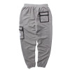 Side Pocket Patchkwork Sweatpants Men 2017 New Design Elastic Waist Drawstring Mens Harem Pants