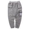 Side Pocket Patchkwork Sweatpants Men 2017 New Design Elastic Waist Drawstring Mens Harem Pants