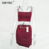 Sibybo Two Piece Set Criss Cross Party Dresses Women Strap Hollow Out Bodycon Mini Dress Sexy Club Bandage Dress Women Vestidos Sibybo Two Piece Set Criss Cross Party Dresses Women Strap Hollow Out Bodycon Mini Dress Sexy Club Bandage Dress Women Vestidos