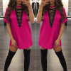 Sibybo Summer T Shirt Dress 2017 Women Deep V Neck Lace Up Sexy Bodycon Bandage Party Dresses Casual T-Shirt Dress Vestidos Sibybo Summer T Shirt Dress 2017 Women Deep V Neck Lace Up Sexy Bodycon Bandage Party Dresses Casual T-Shirt Dress Vestidos