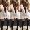 Sibybo Summer Dress 2017 Women Deep V Neck Hollow Out Sexy Club Party Dresses Casual Short Loose T-Shirt Dress Vestidos Sibybo Summer Dress 2017 Women Deep V Neck Hollow Out Sexy Club Party Dresses Casual Short Loose T-Shirt Dress Vestidos