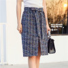 ShyVelvet 2017 Autumn Woolen Skirt Women High Waist Midi Plaid Skirts Womens Tweed Bow Split A Line Skirt ShyVelvet 2017 Autumn Woolen Skirt Women High Waist Midi Plaid Skirts Womens Tweed Bow Split A Line Skirt