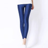Hot Selling Leggings 2018 Women Solid Color Fluorescent Shiny Pant Leggings Large Size Spandex Shinny Elasticity Casual Trousers