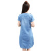 Hot Selling Fashion Summer Dresses Women Slim A Line Dress Short Sleeve Denim Dress Casual Female Dress Plus Size Vestidos