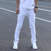 Hot Sell White Ripped Jeans Men With Holes Super Skinny Famous Designer Brand Slim Fit Destroyed Torn Jean Pants For Male
