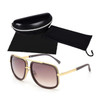 Hot Sell Flat Top Hot Square Sunglasses Men Women Luxury Brand Design Couple Lady Celebrity Sun Glasses Super star Eyewear