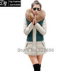 New Padded Winter Jacket Women Cotton Women's Winter Jacket Fashion Slim Plus Size Parkas Hooded With Fake Fur Coat Casacos