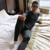 New Mens Long Johns Soft Modal Thermal Underwear Sets Winter Legging Men Warm Sexy V-Neck Long John For Men