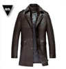 HOT Best selling leather jacket, leather, mandarin collar, sheepskin, coat, male, the man of leather jackets, men leather jacket