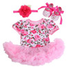 First Birthday Girl Tutu Set Newborn Clothing Ruffle Baby Clothes Baby Girl Christening Gowns Party Dress Headband Shoes Set