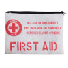 First Aid 3D Print simple makeup bag 2017 who cares Cosmetic case women trousse de maquillage neceser organizer pencil case