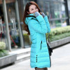 FIONTO Women's Jacket Winter 2017 New Medium-Long Down Cotton Parka Plus Size Coat Slim Ladies Casual Clothing Hot Sale AA007